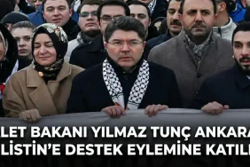 Adalet Bakanı Yılmaz Tunç Filistin'e Destek Eylemi