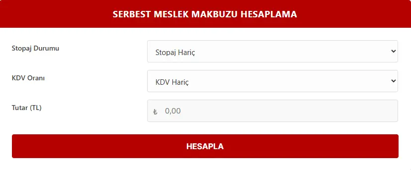 AdaletPortal Serbest Meslek Makbuzu Hesaplama Aracı