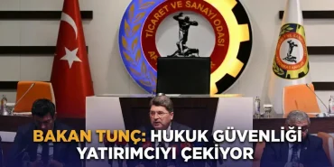 Adalet Bakanı Yılmaz Tunç hukuk güvenliği açıklaması