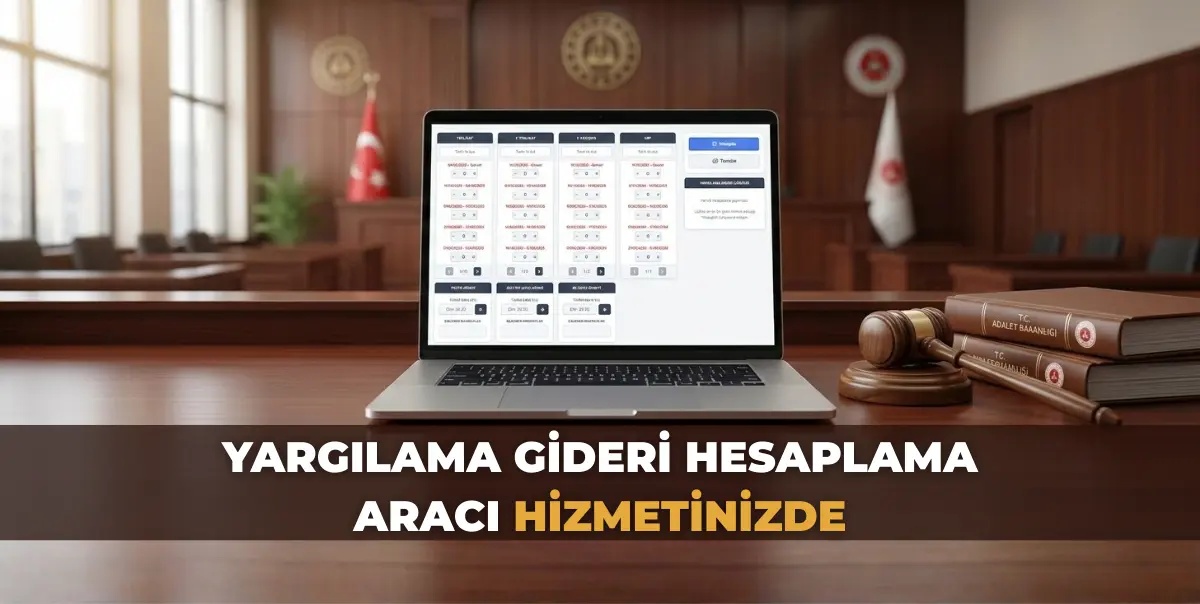 Yargılama Gideri Hesaplama Aracı Hizmetinizde!