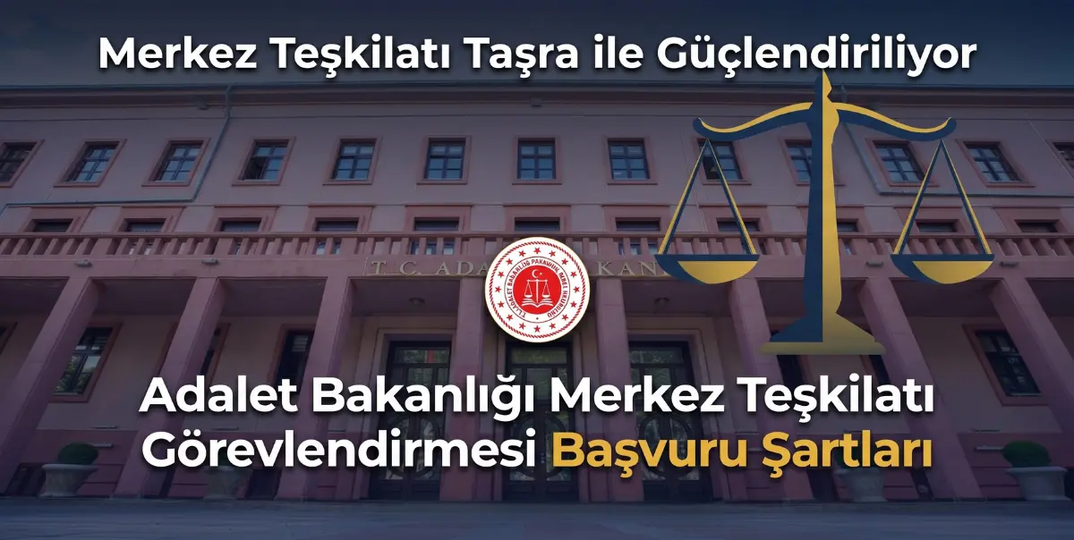 Adalet Bakanlığı Merkez Teşkilatı Görevlendirmesi Başvuru Şartları 2026