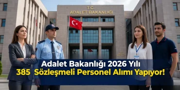 Adalet Bakanlığı 385 Personel Alımı