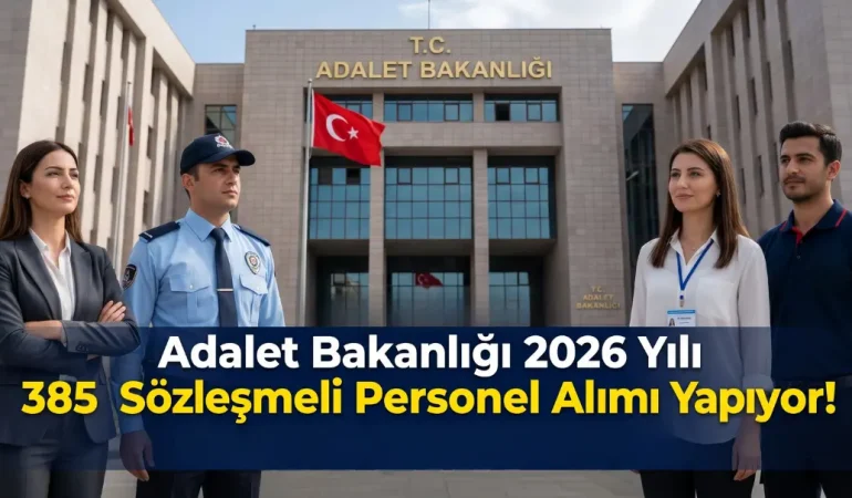 Adalet Bakanlığı 385 Personel Alımı