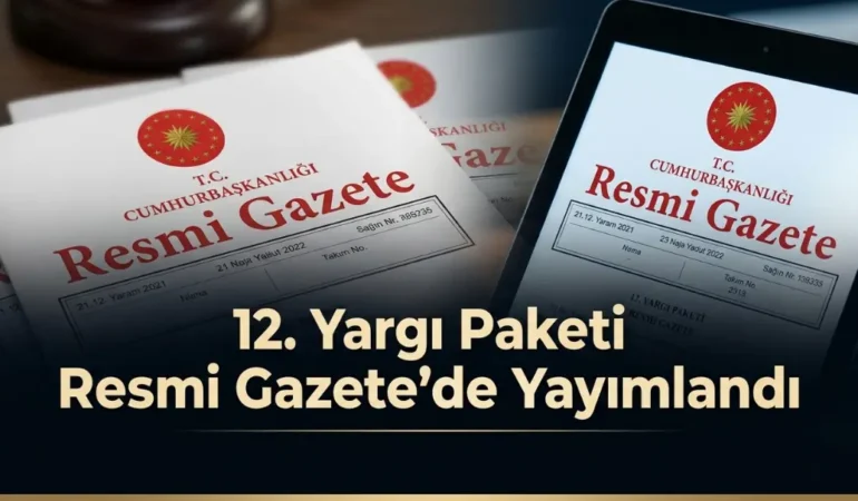 12. Yargı Paketi Resmi Gazete
